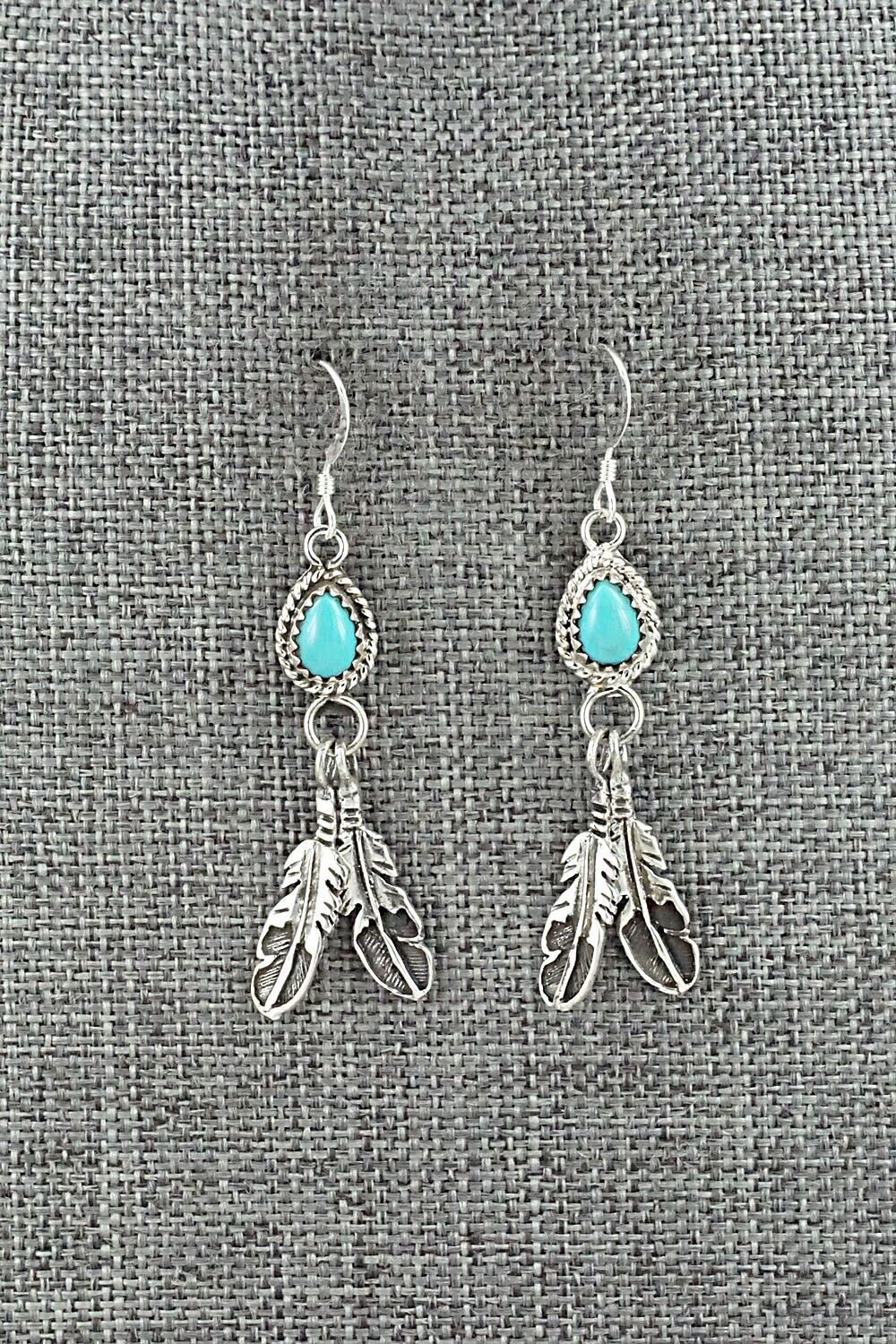 Turquoise & Sterling Silver Earrings - Sharon McCarthy