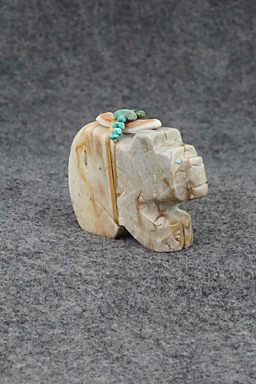 Bear Zuni Fetish Carving - Danny Lonjose