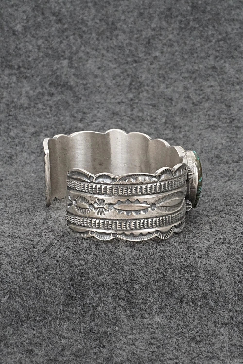 Turquoise & Sterling Silver Bracelet - Leonard Maloney