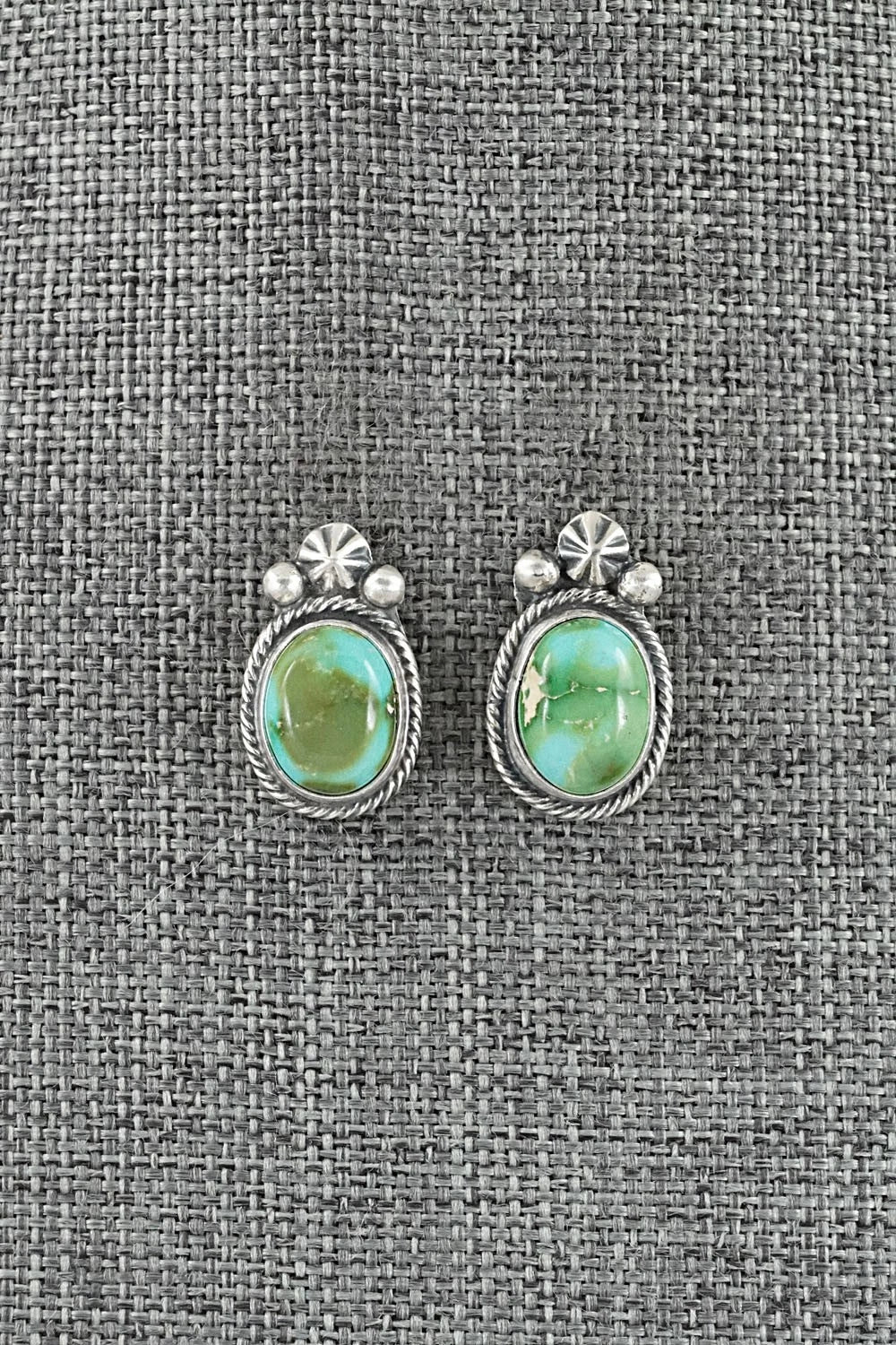 Turquoise & Sterling Silver Squash Blossom Set - Darrin Livingston
