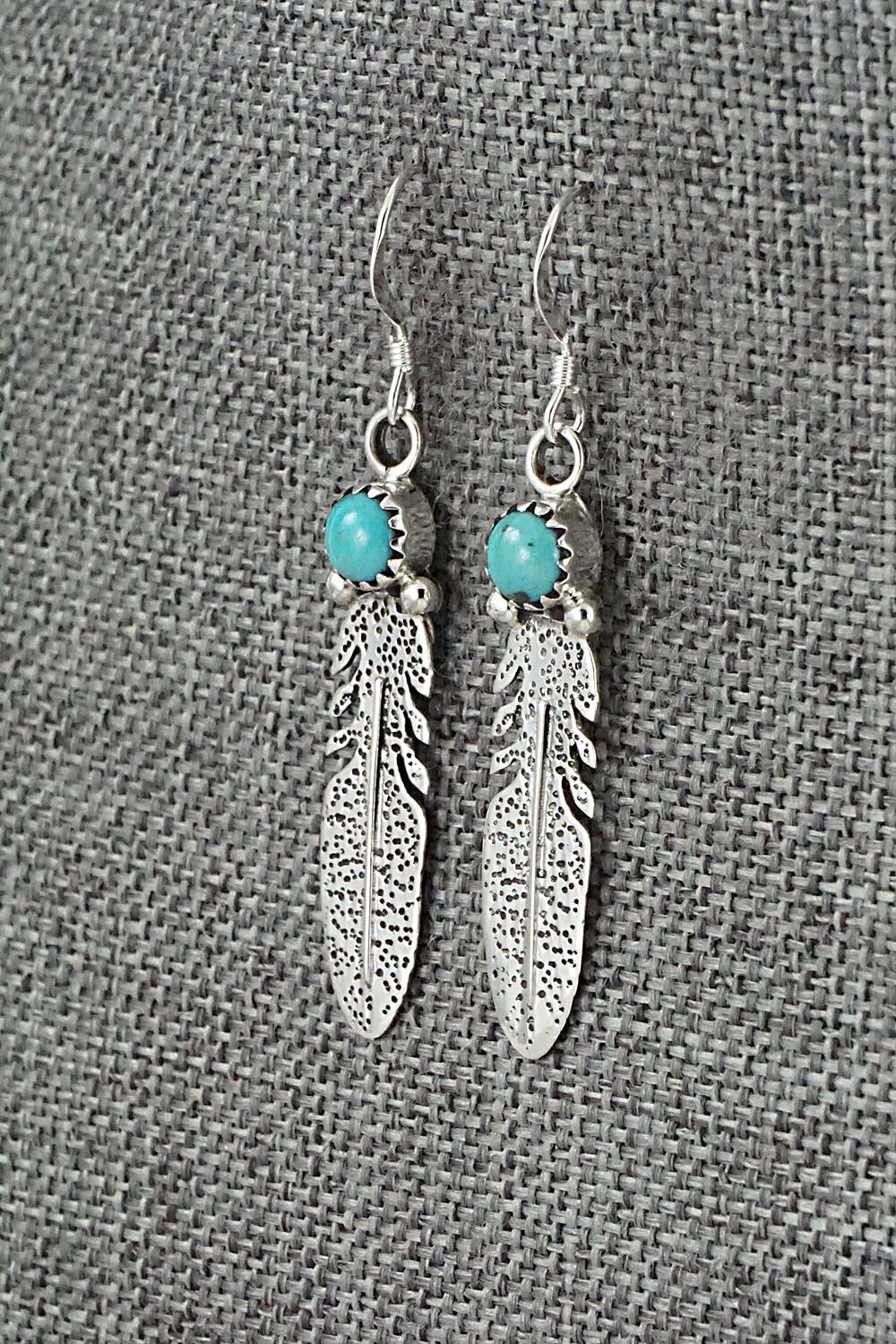 Turquoise & Sterling Silver Earrings - Rita Largo