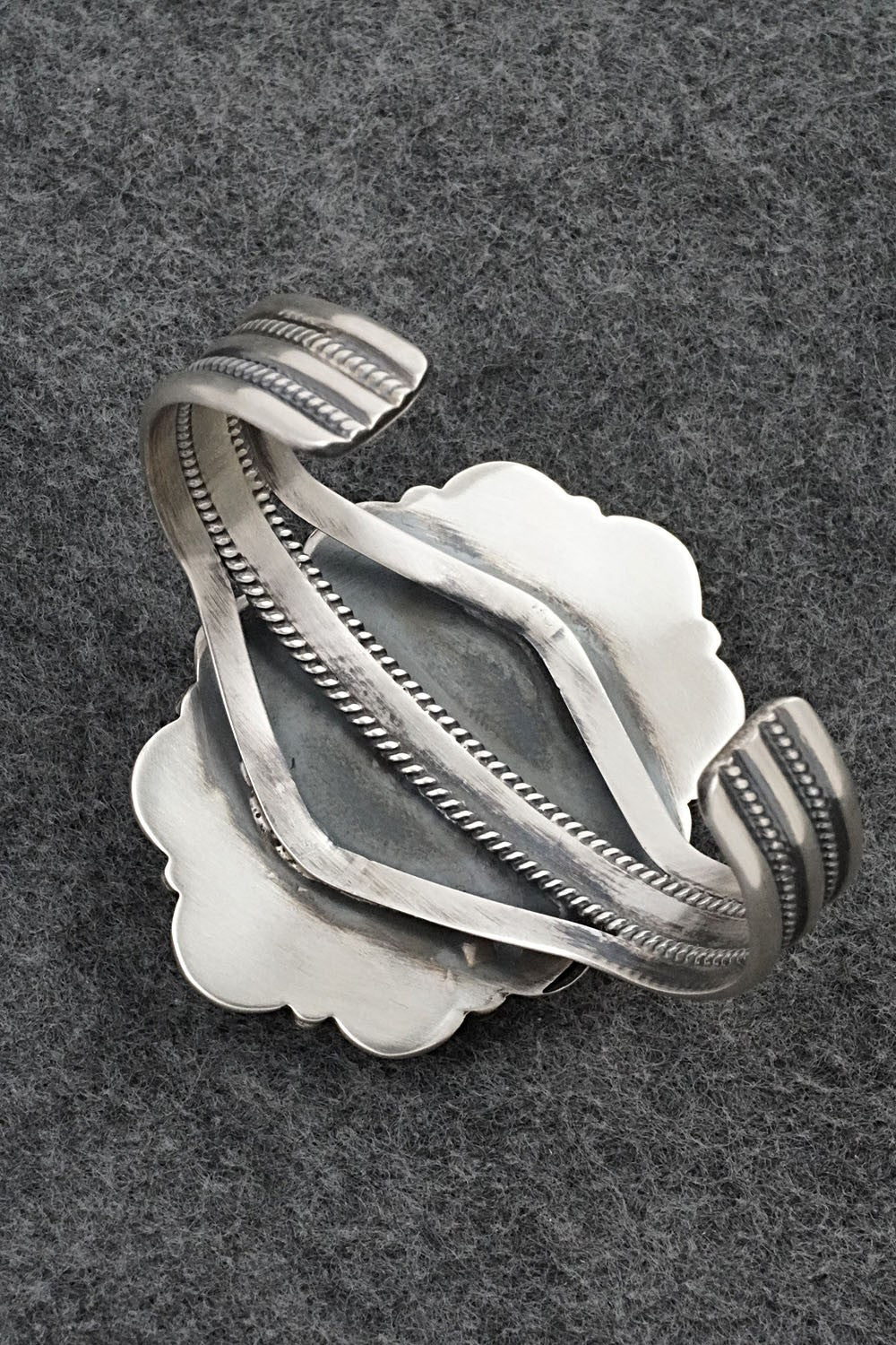 White Buffalo & Sterling Silver Bracelet - Vernon Johnson