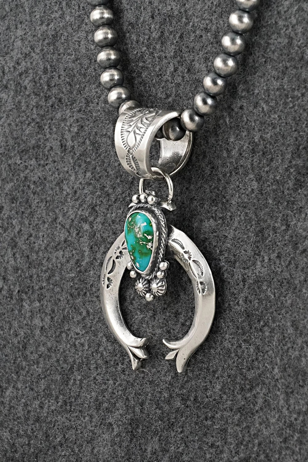 Turquoise & Sterling Silver Necklace - Samuel Yellowhair