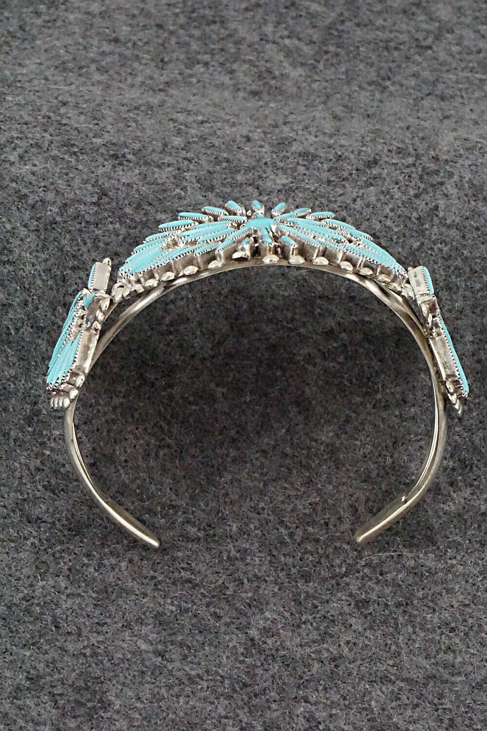 Turquoise Sterling Silver Bracelet Lance Cordelia Waatsa