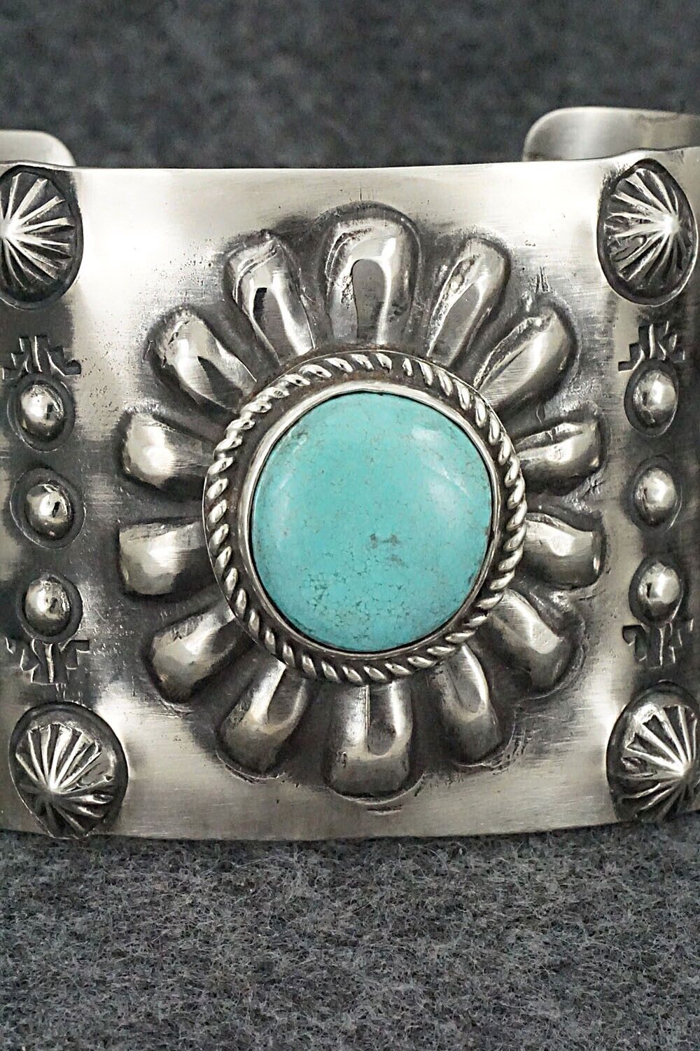 Turquoise & Sterling Silver Bracelet - Elvira Bill