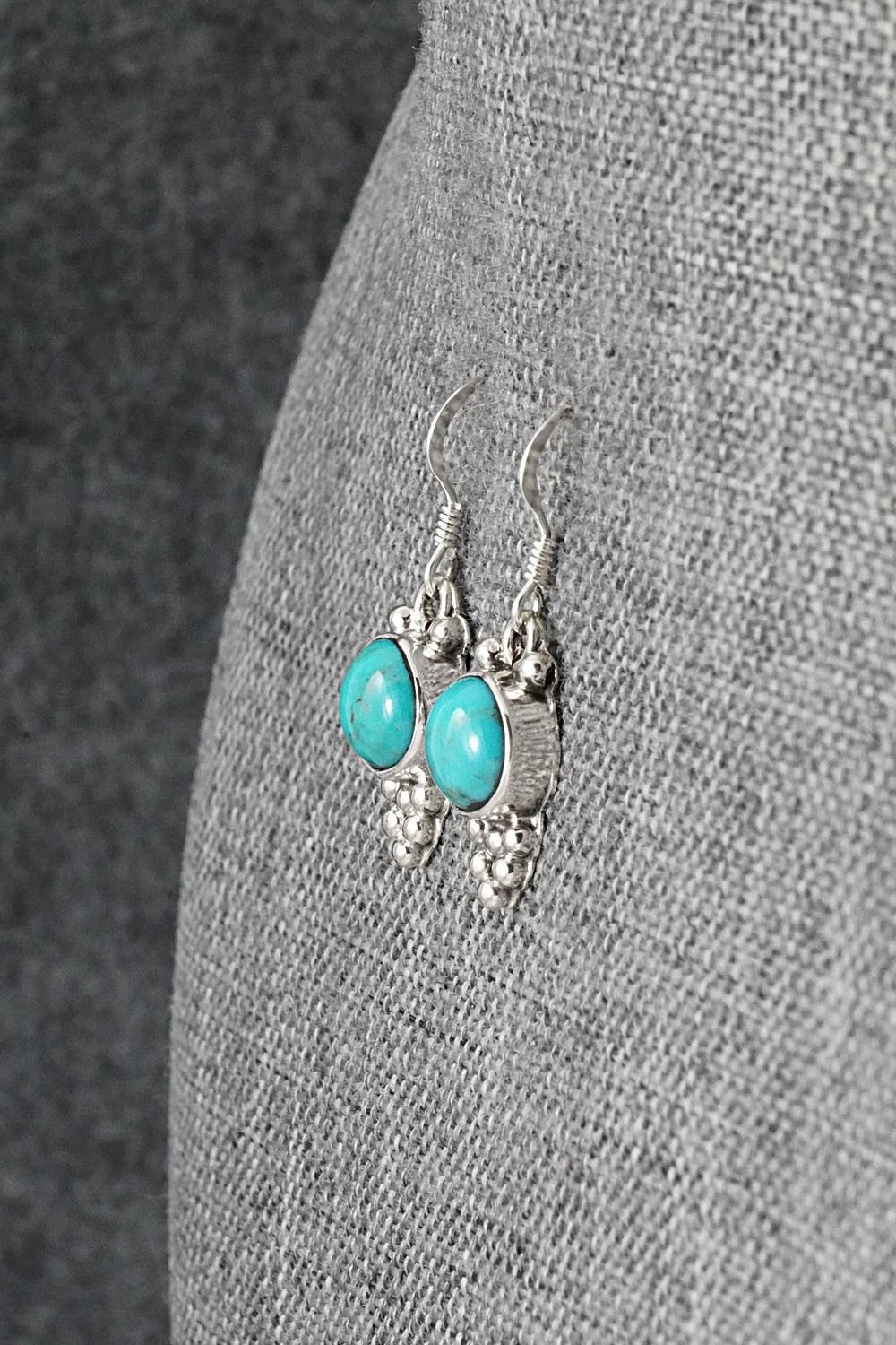 Turquoise & Sterling Silver Earrings - Isabell Yazzie