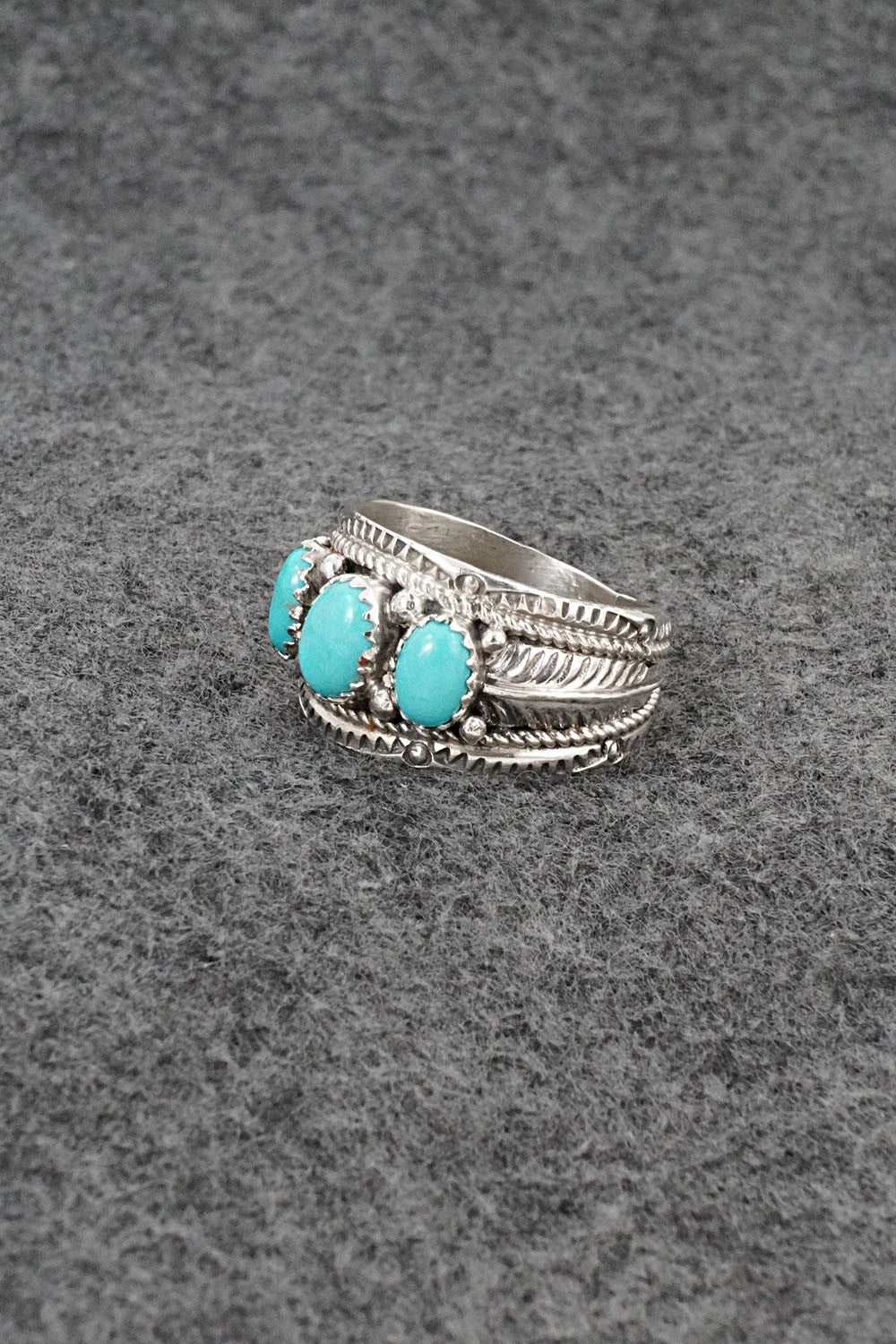 Turquoise & Sterling Silver Ring - Betty Begaye - Size 10
