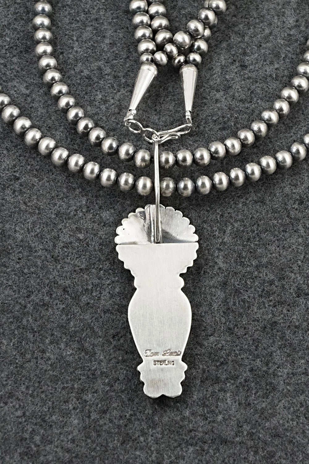 Turquoise & Sterling Silver Necklace - Tom Lewis