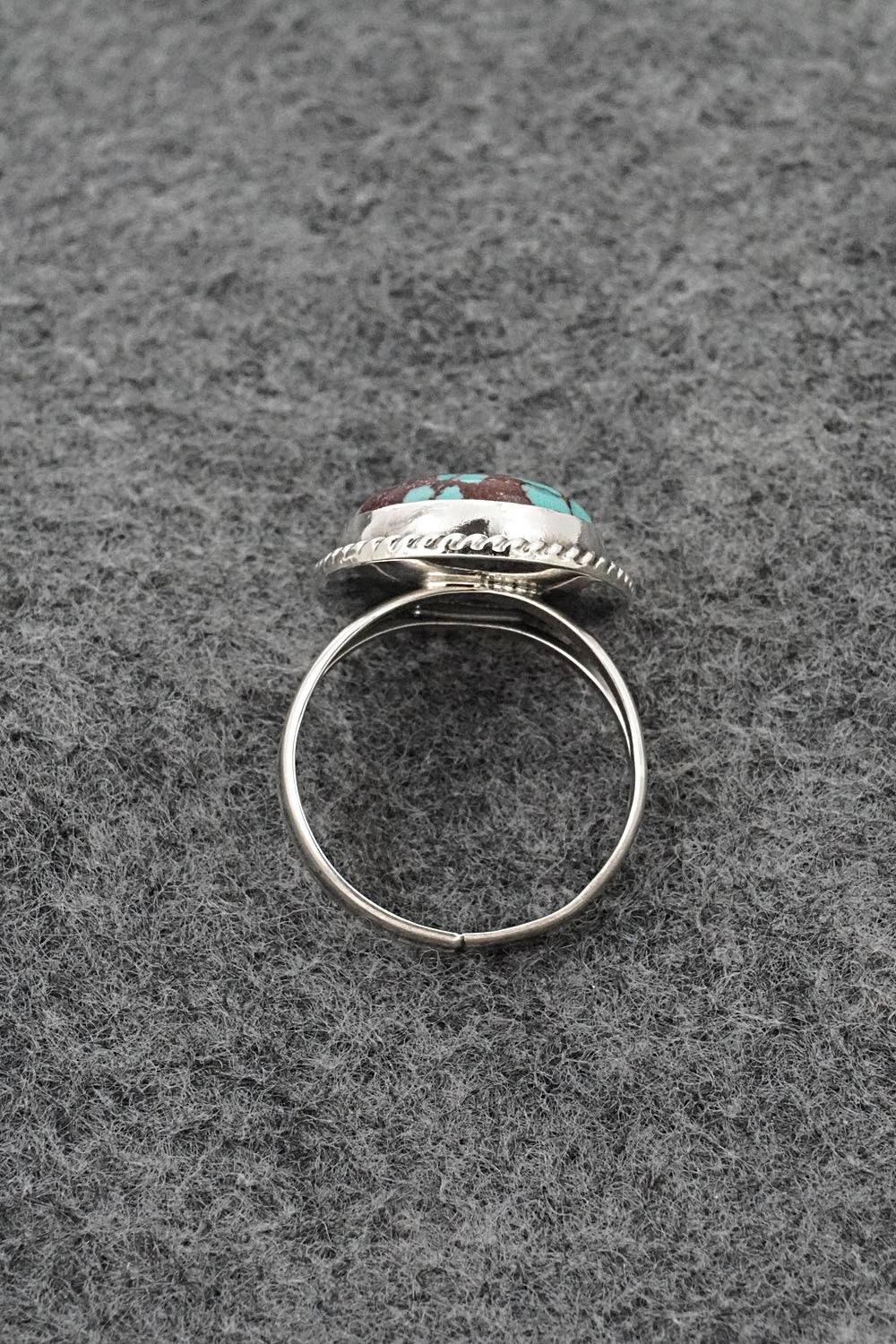 Turquoise & Sterling Silver Ring - Eugene Gruber - Size 7
