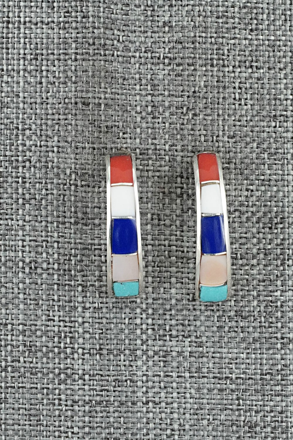 Multi-Stone & Sterling Silver Pendant and Earrings Set - Tash Melikan