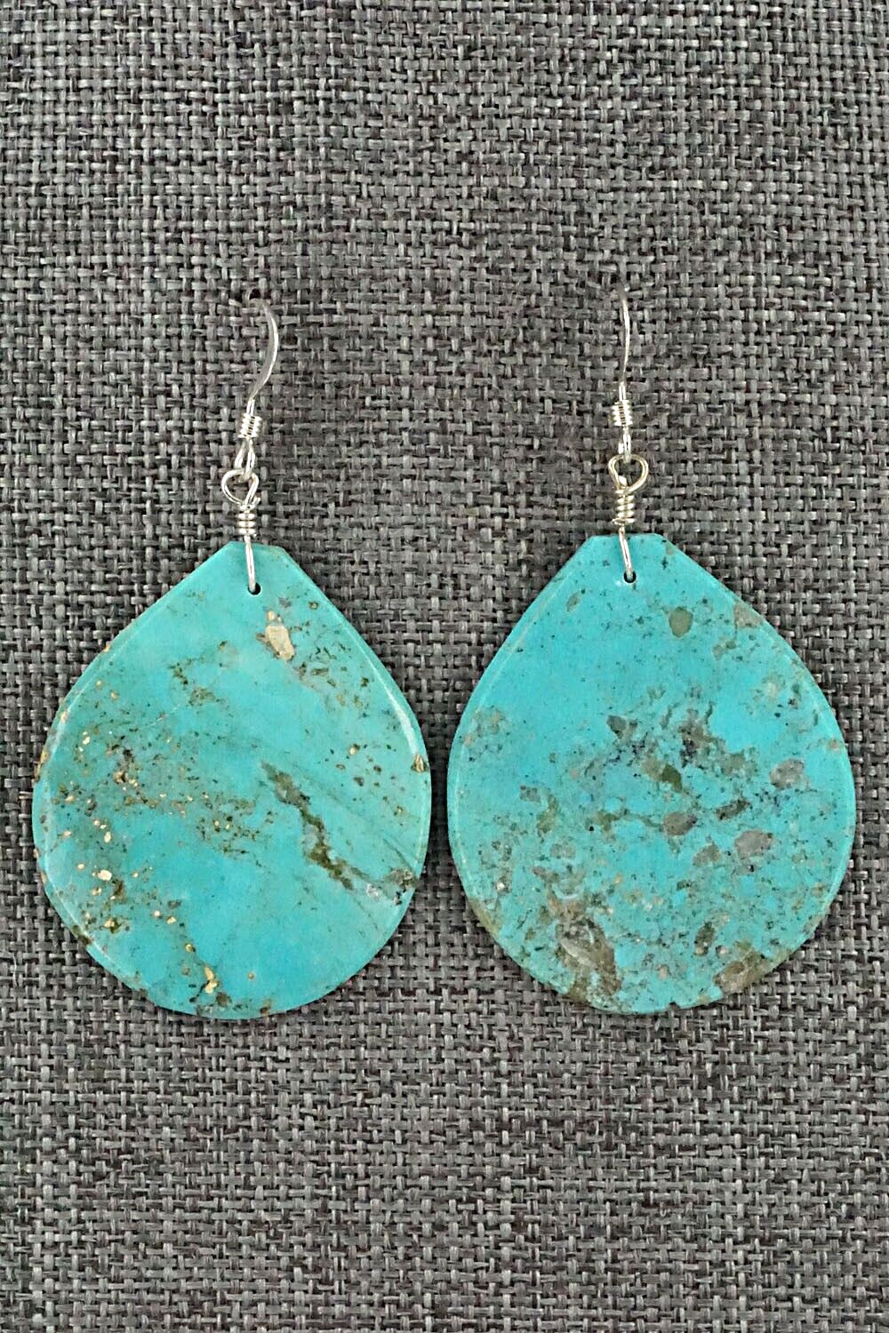 Turquoise & Sterling Silver Earrings - Lupe Lovato