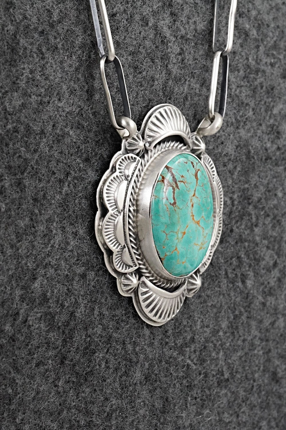 Turquoise & Sterling Silver Necklace - Randy Boyd