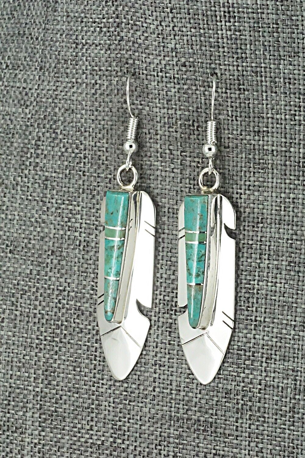 Turquoise & Sterling Silver Earrings - Marilyn Yazzie