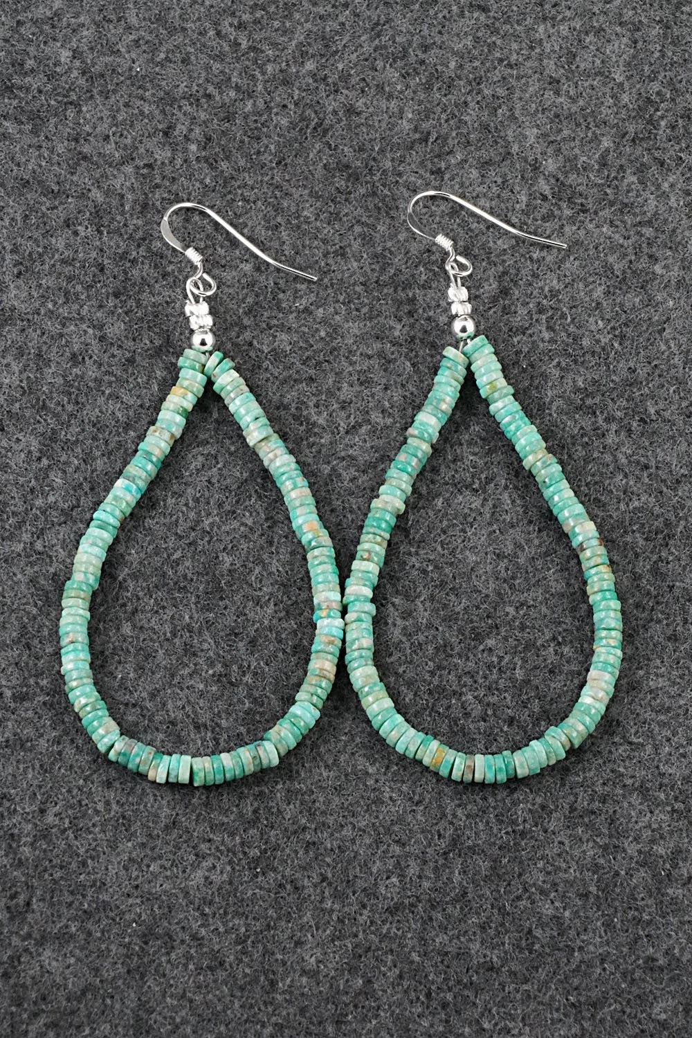 Turquoise & Sterling Silver Earrings - Doreen Jake