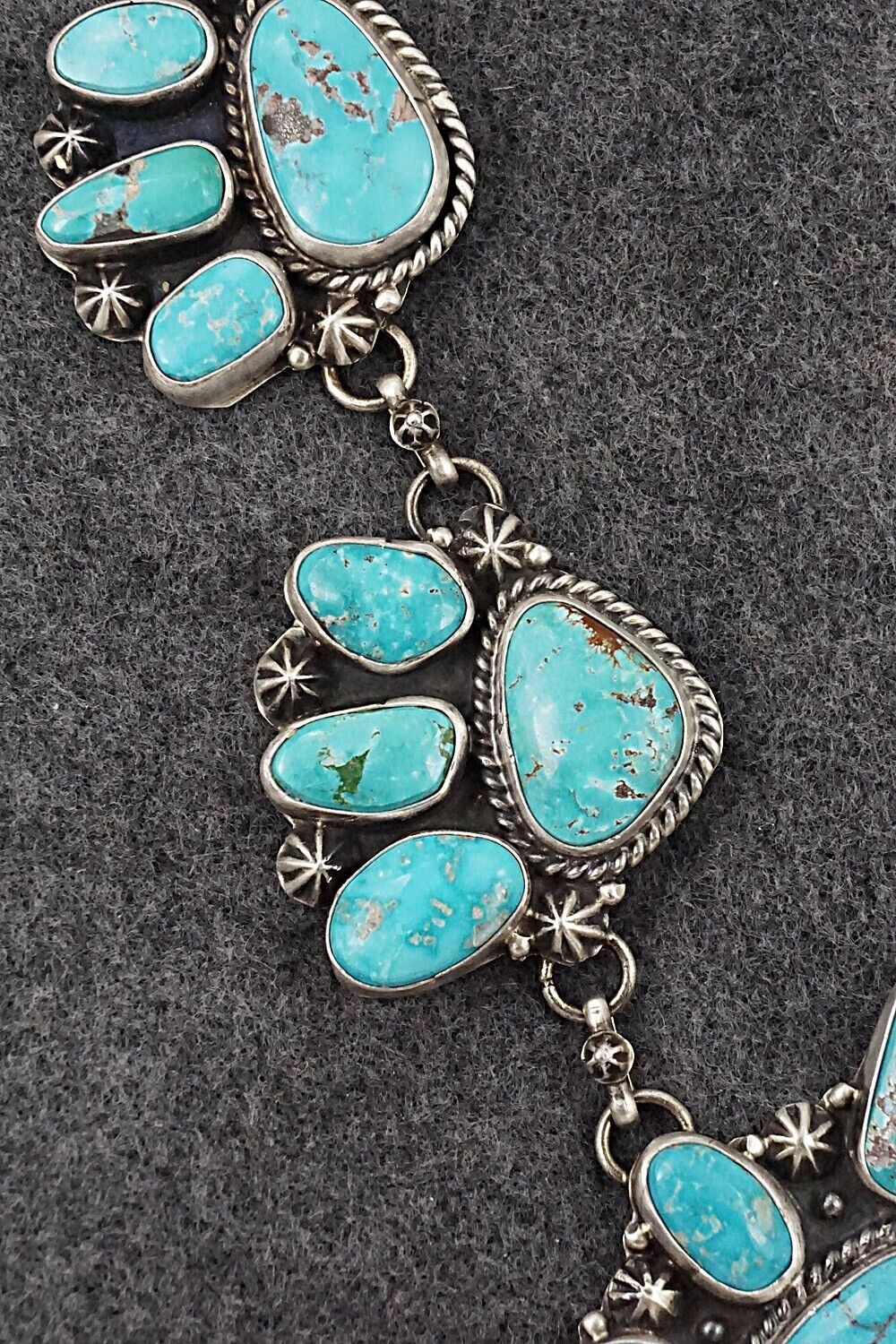 Turquoise & Sterling Silver Necklace and Earrings Set - Bob Becenti