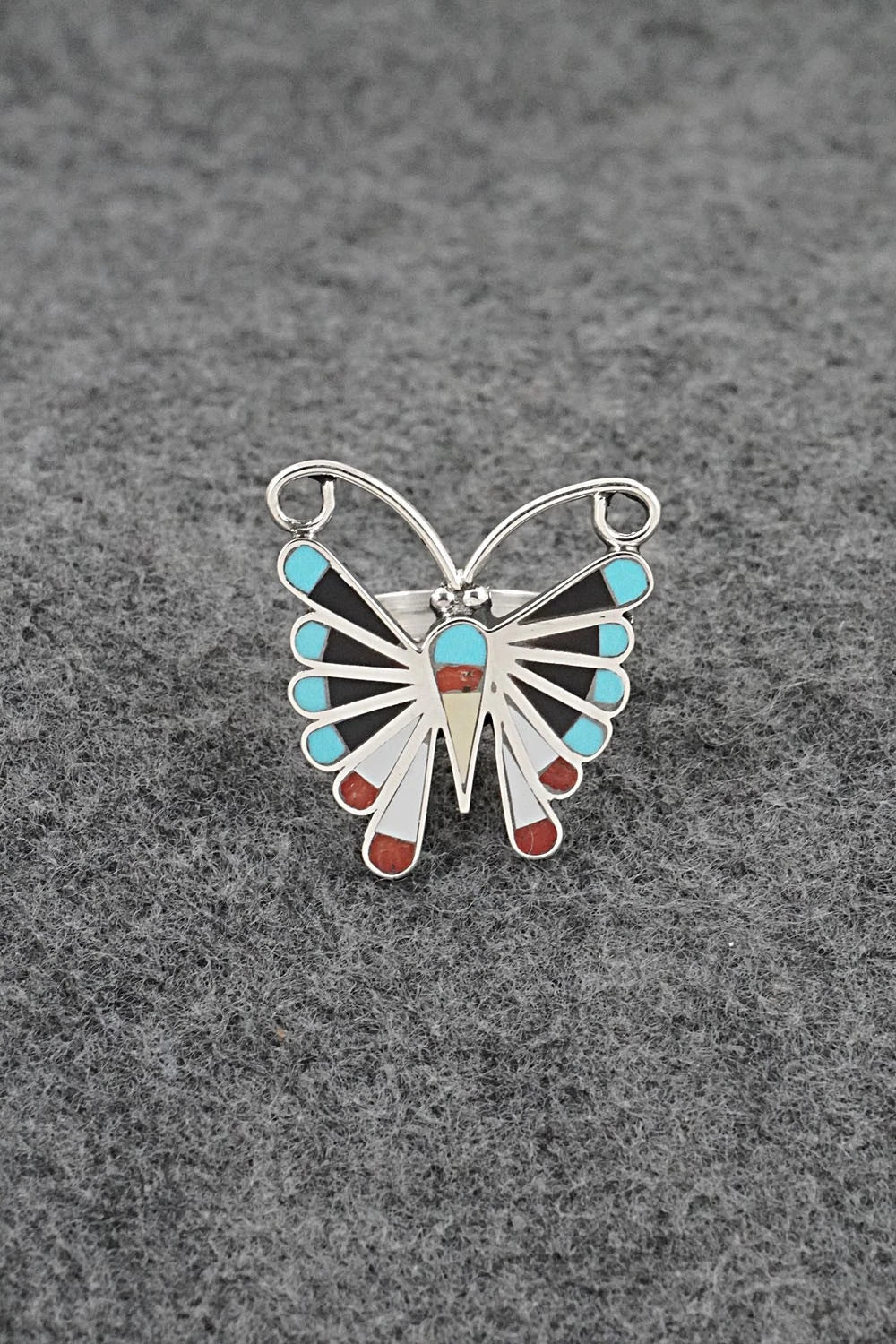 Multi-Stone & Sterling Silver Inlay Necklace Set - Adrian Wallace