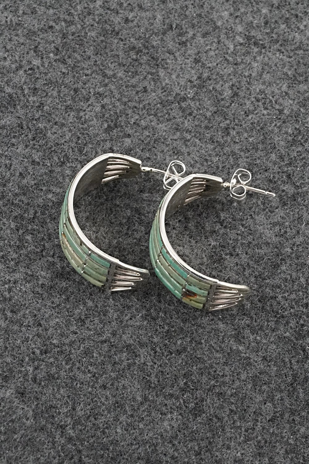 Turquoise & Sterling Silver Earrings - Andrew Enrico