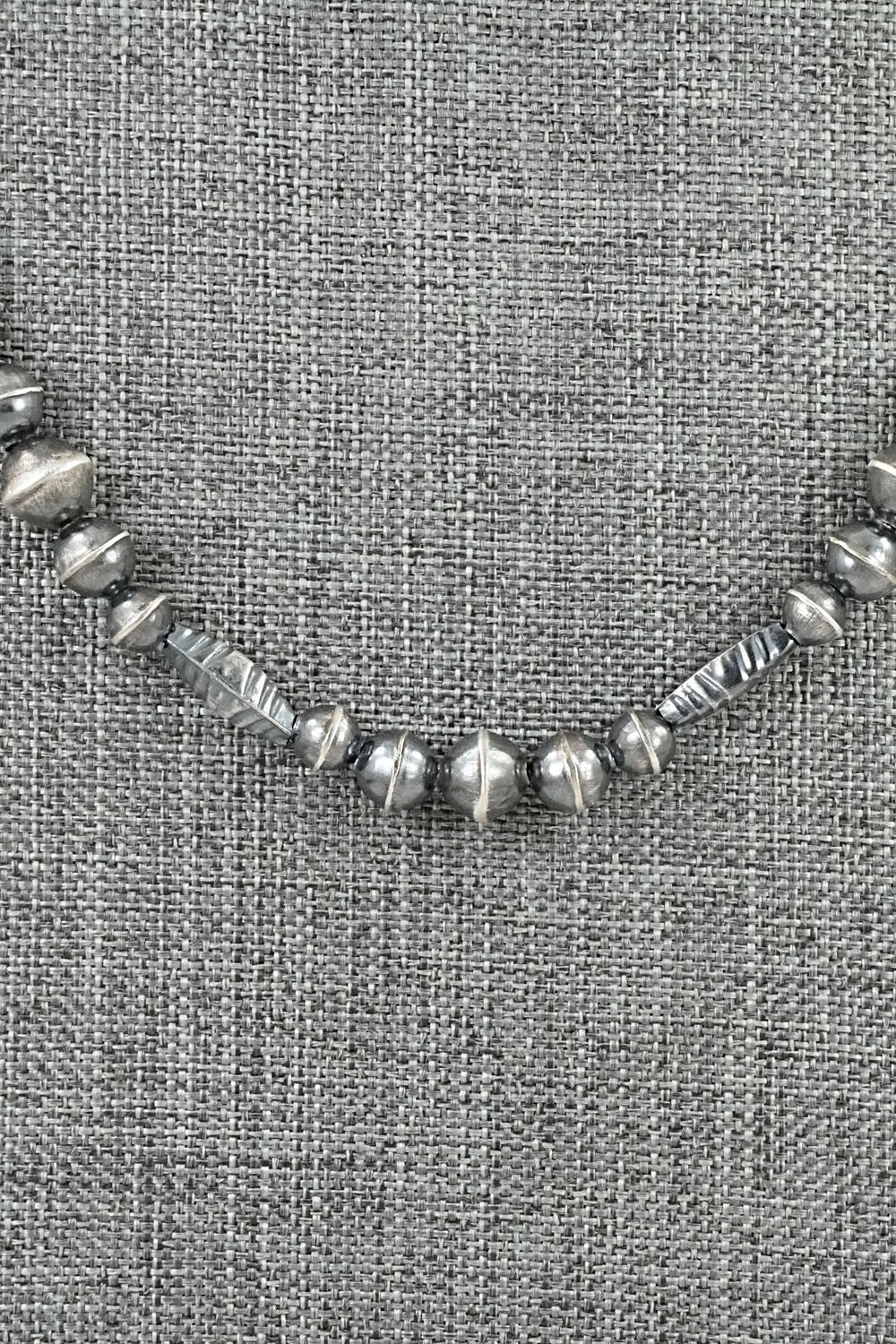 Sterling Silver Navajo Pearl Necklace 19" - Vintage