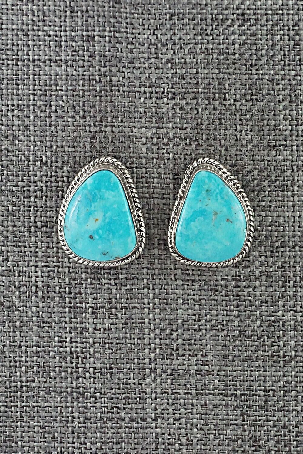 Turquoise & Sterling Silver Earrings - Sharon McCarthy