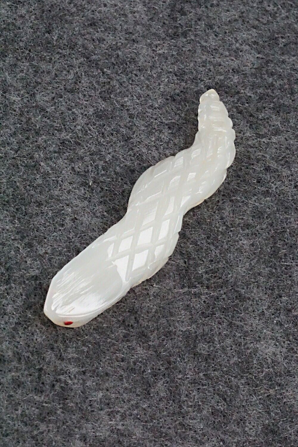 Snake Zuni Fetish Carving - Danny Lonjose