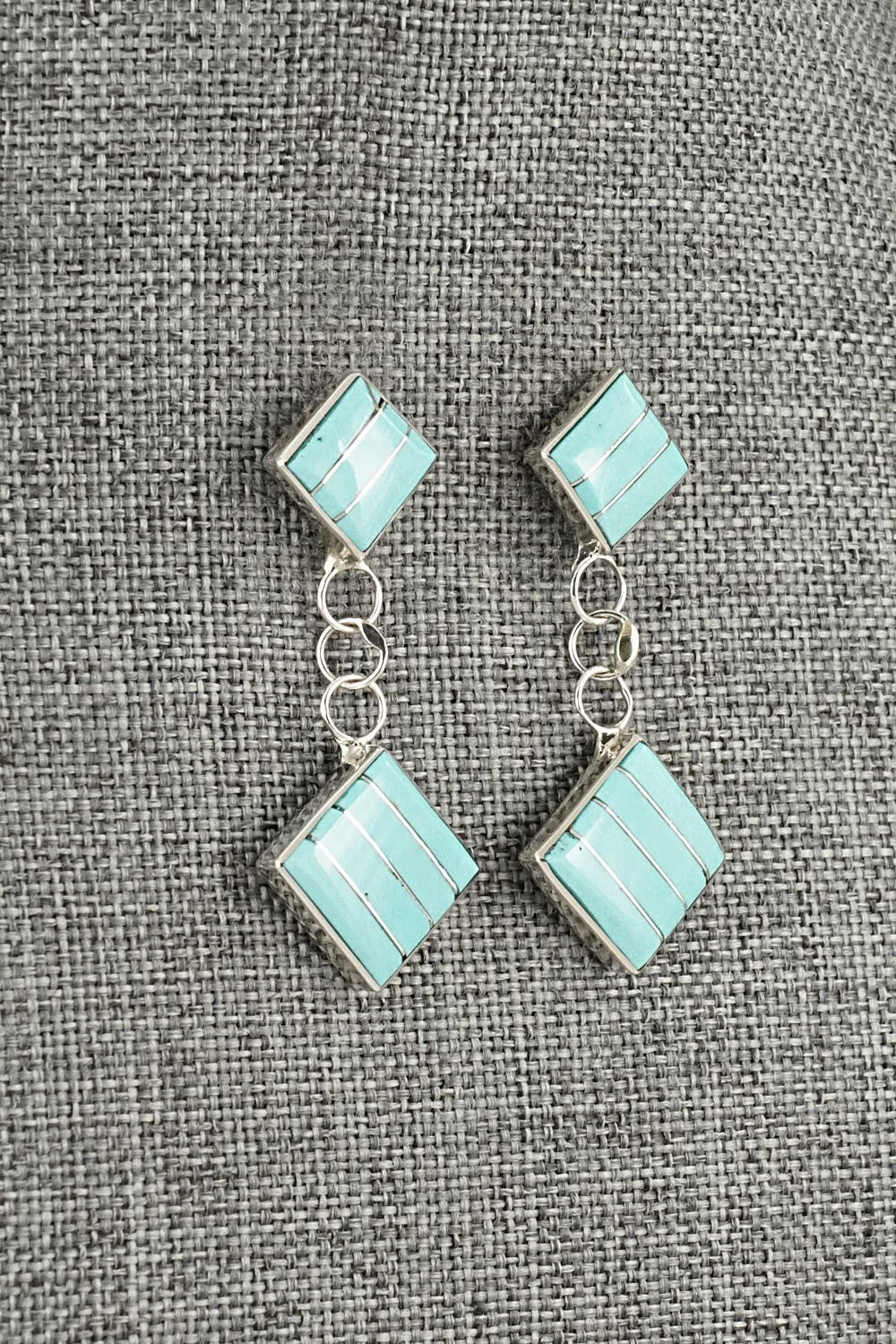 Turquoise & Sterling Silver Earrings - Michelle Haloo
