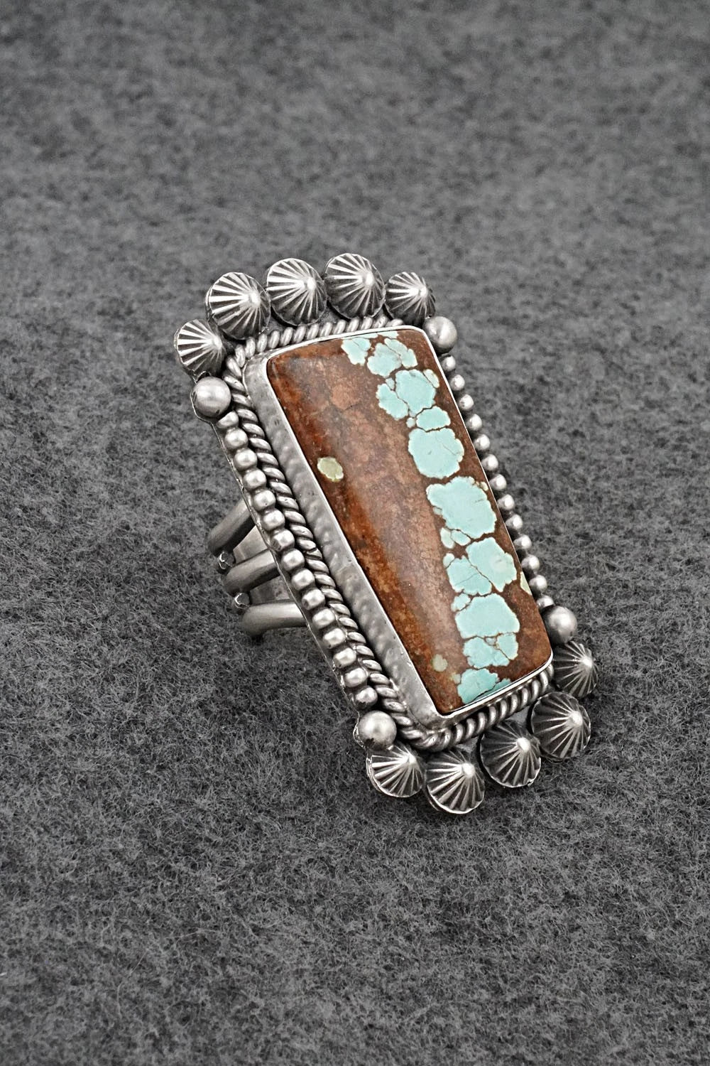 Turquoise & Sterling Silver Ring - Michael Calladitto - Size 7