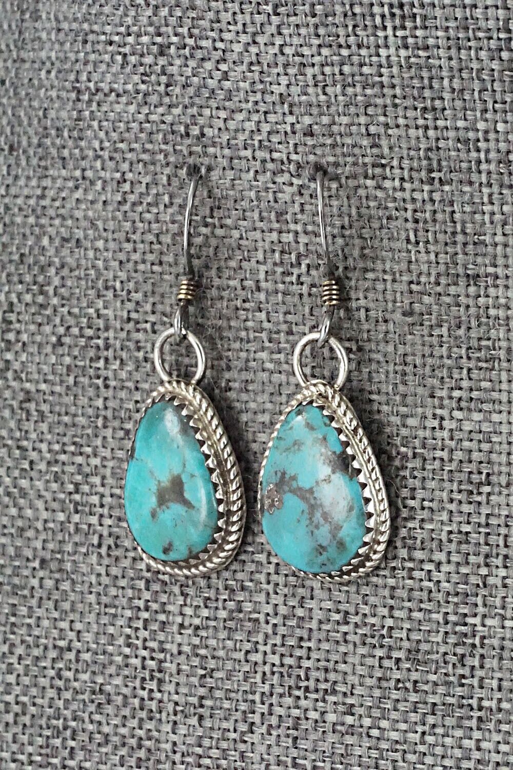 Turquoise & Sterling Silver Earrings - Ernest Hawthorne
