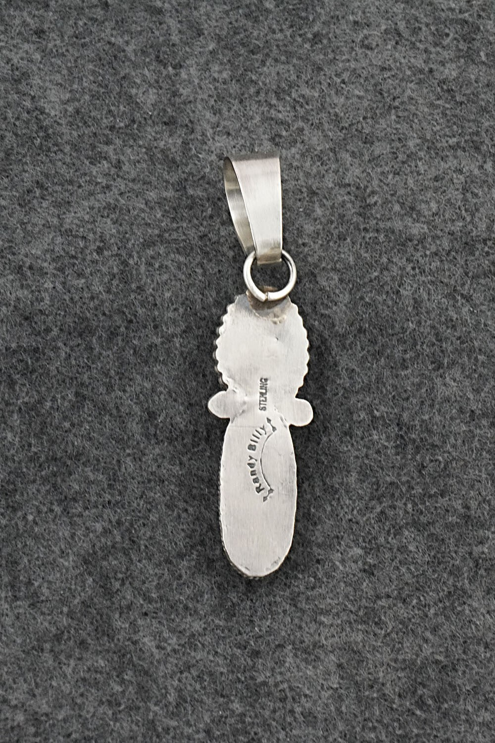 Turquoise & Sterling Silver Pendant - Randy Billy