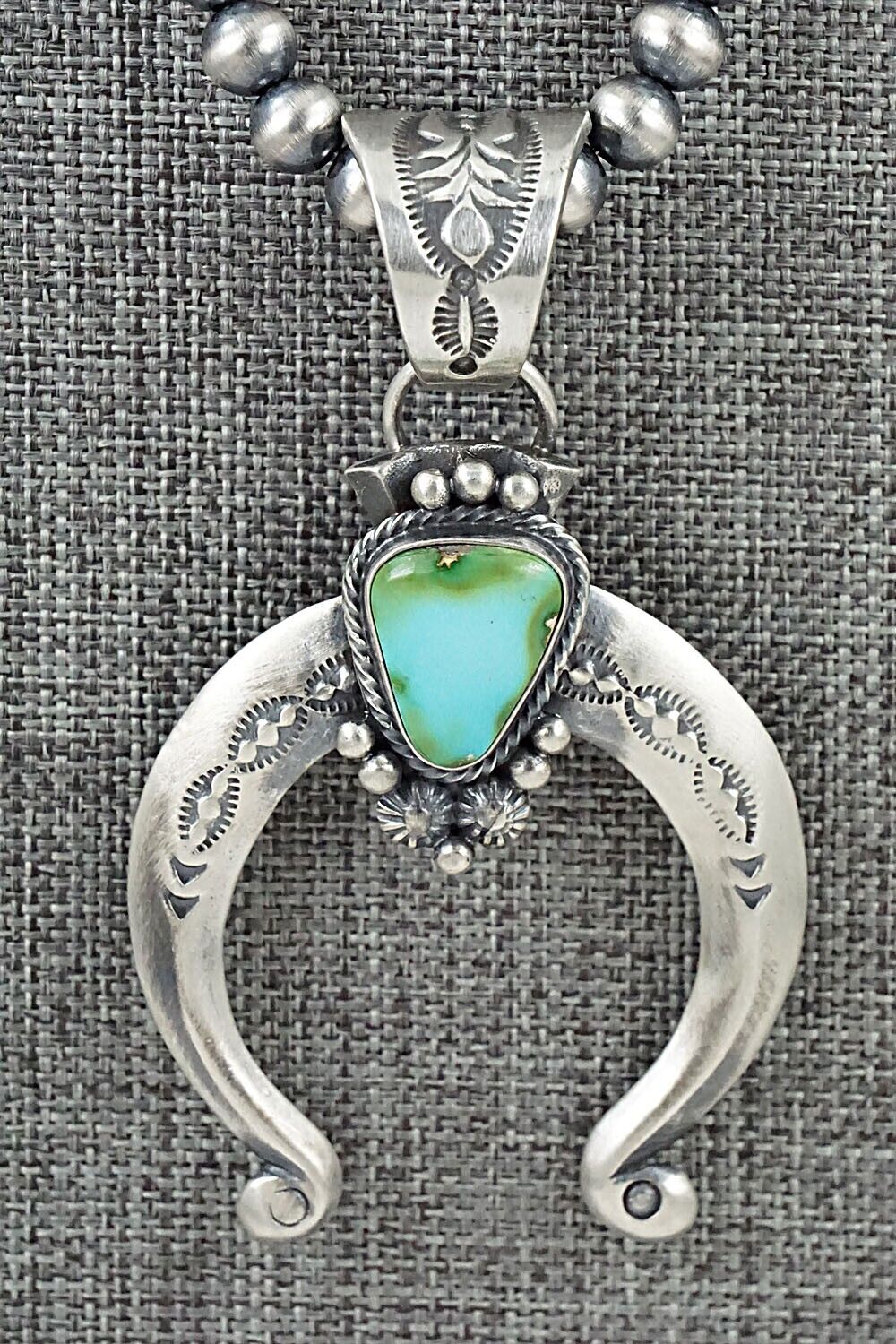 Turquoise & Sterling Silver Necklace - Samuel Yellowhair