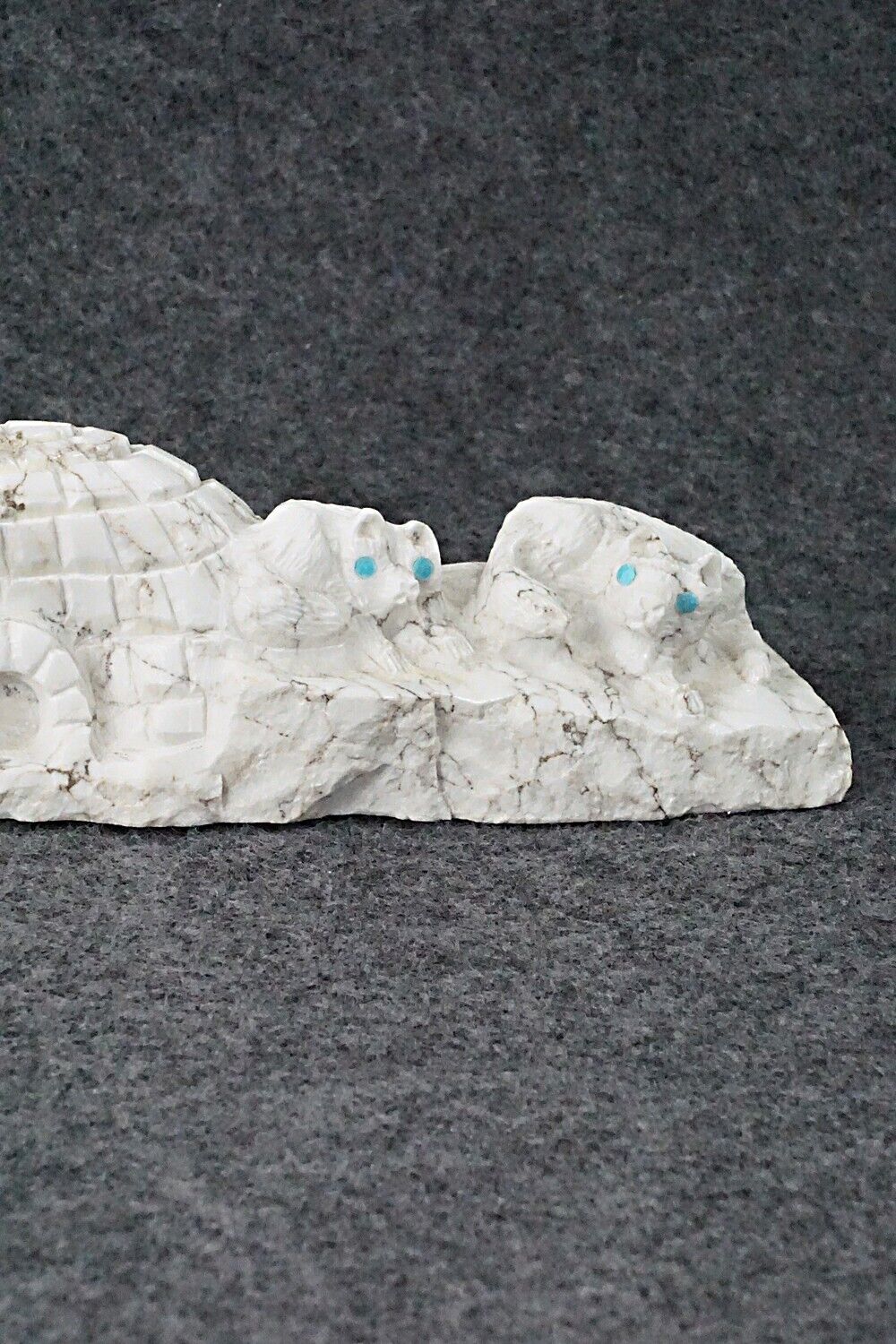 Wolves Zuni Fetish Carving - Chris Peina
