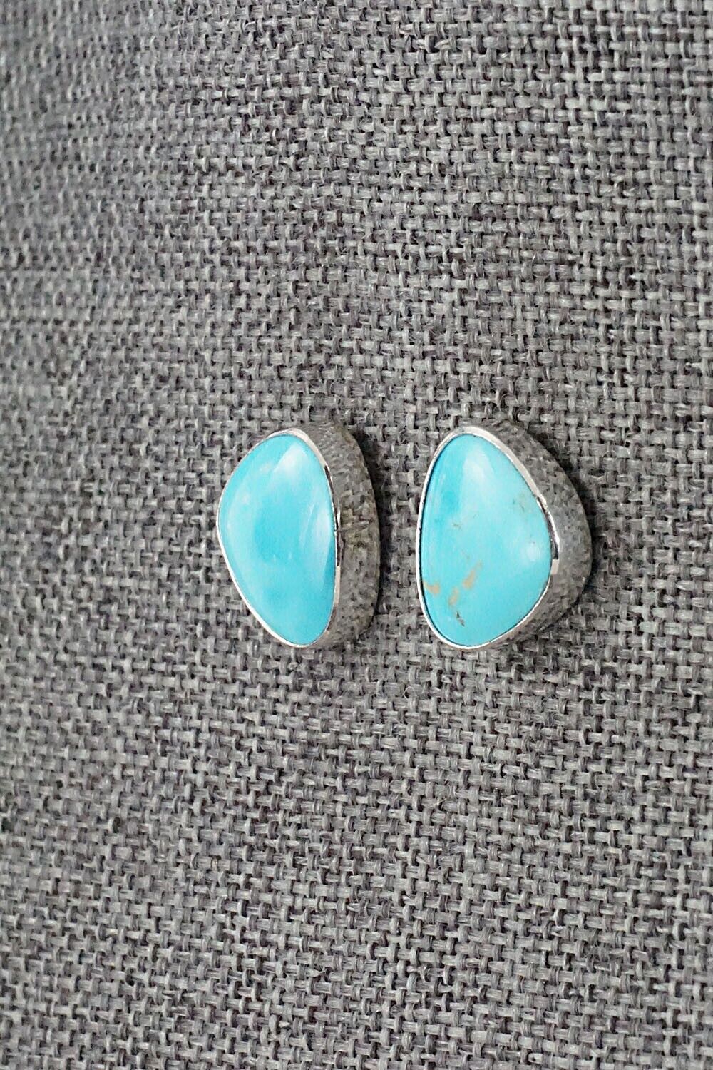 Turquoise & Sterling Silver Earrings - Marco Begaye