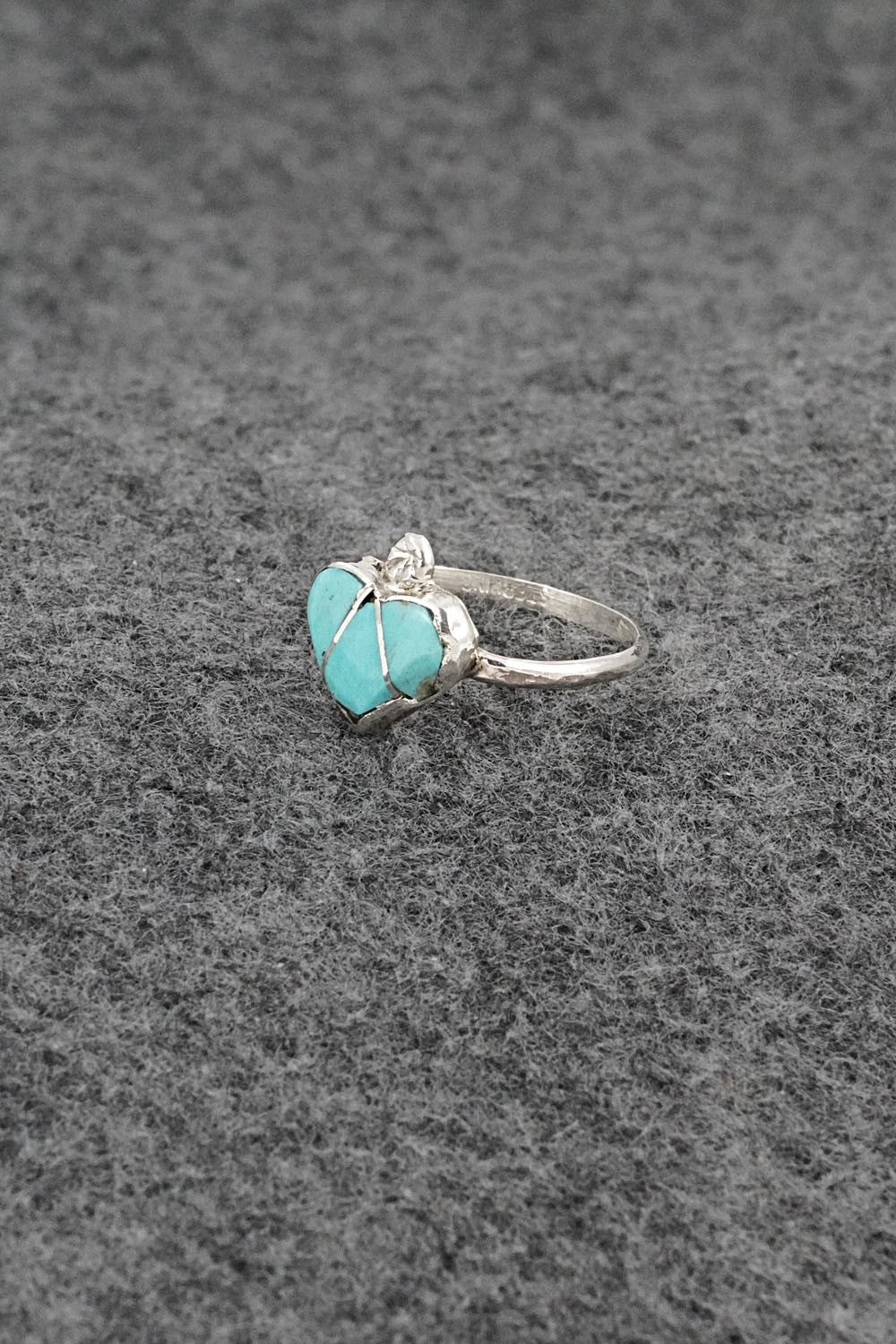 Turquoise & Sterling Silver Ring - Ola Eriacho - Size 6.75