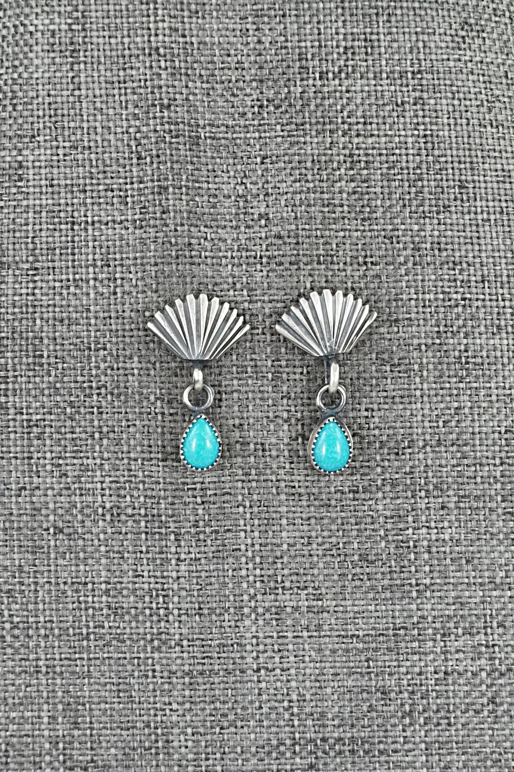 Turquoise & Sterling Silver Earrings - Marie Bahe