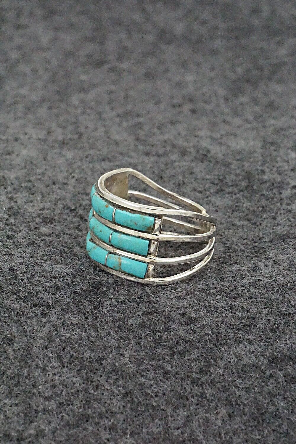 Turquoise & Sterling Silver Ring - Debbie Livingston - Size 8