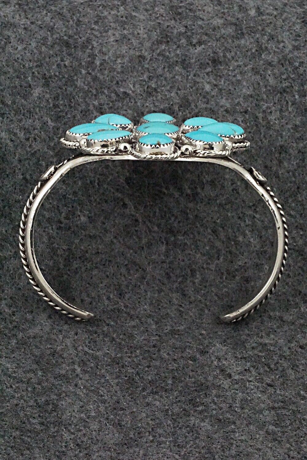 Turquoise & Sterling Silver Bracelet - Ernest Hawthorne