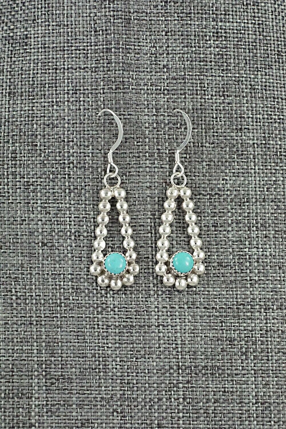 Turquoise & Sterling Silver Earrings - Elvera Towne