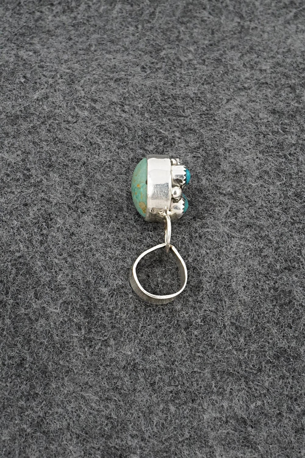 Turquoise & Sterling Silver Pendant - Priscilla Reeder