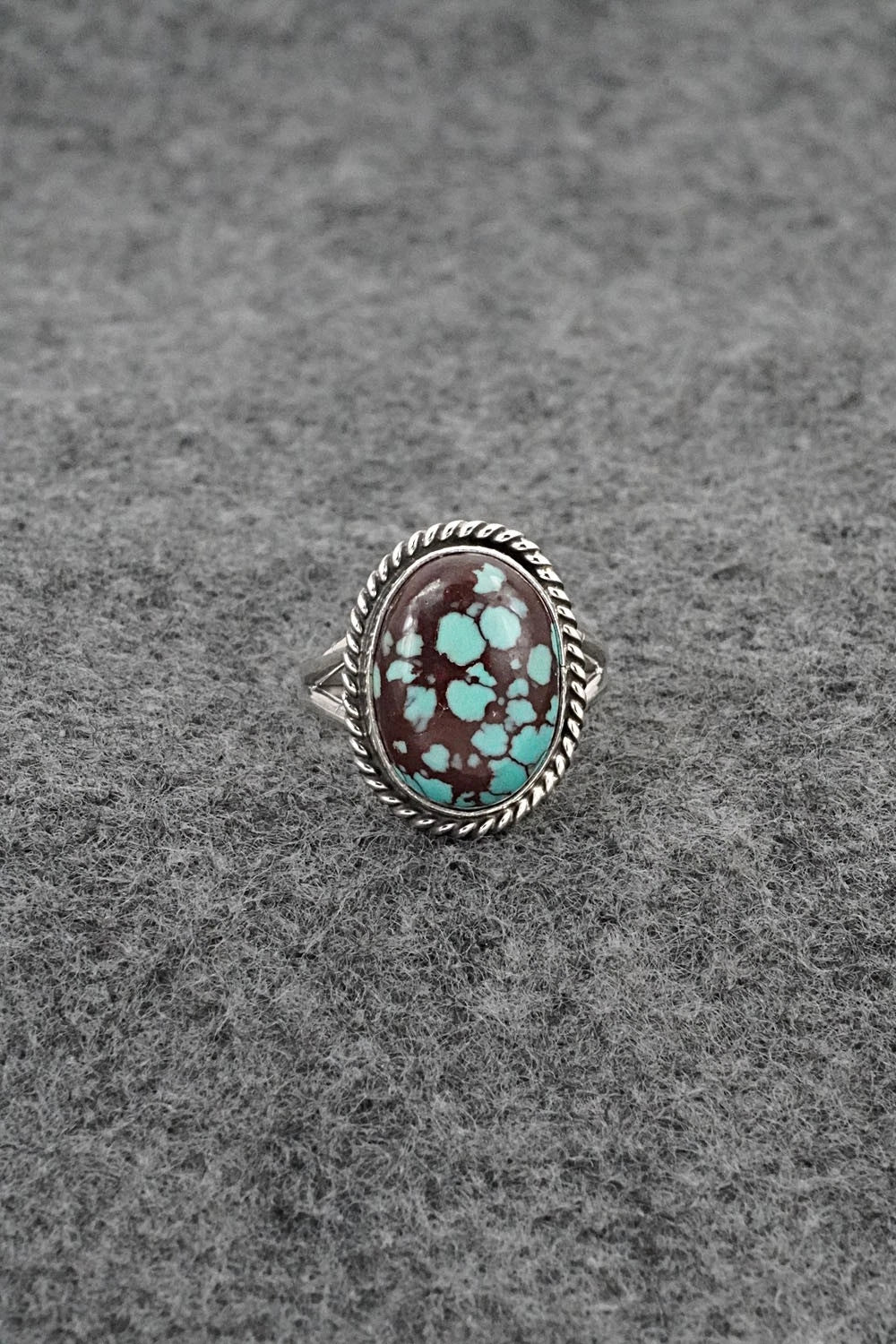 Turquoise & Sterling Silver Ring - Eugene Gruber - Size 5