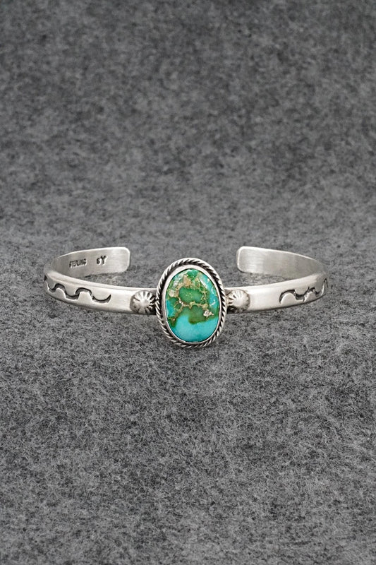 Turquoise & Sterling Silver Bracelet - Samuel Yellowhair