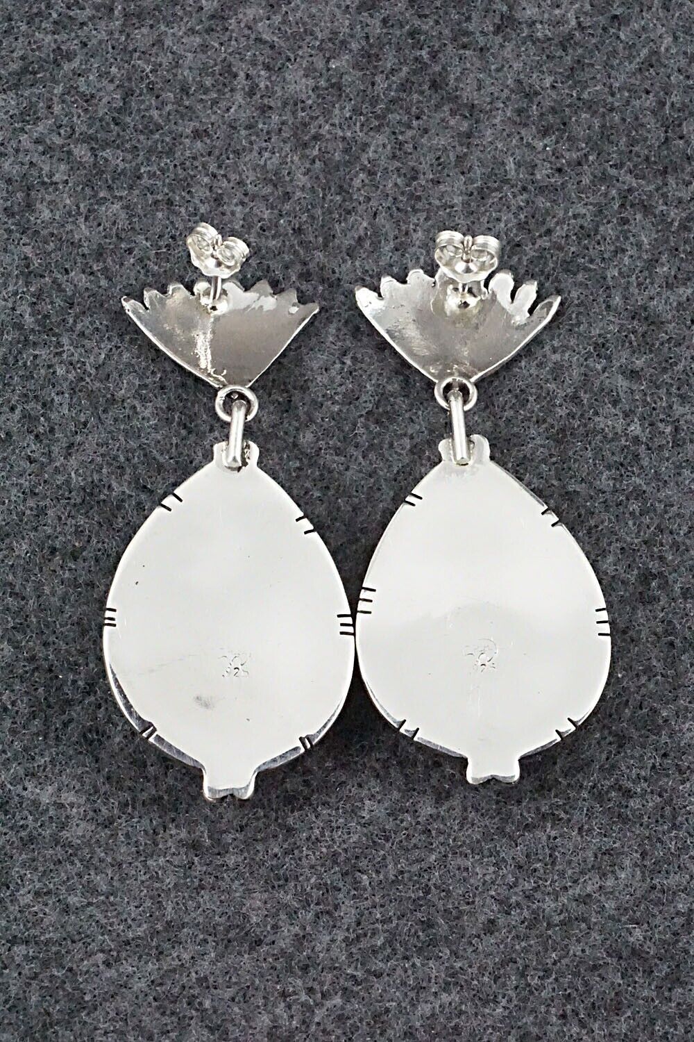 White Buffalo & Sterling Silver Earrings - Annie Spencer