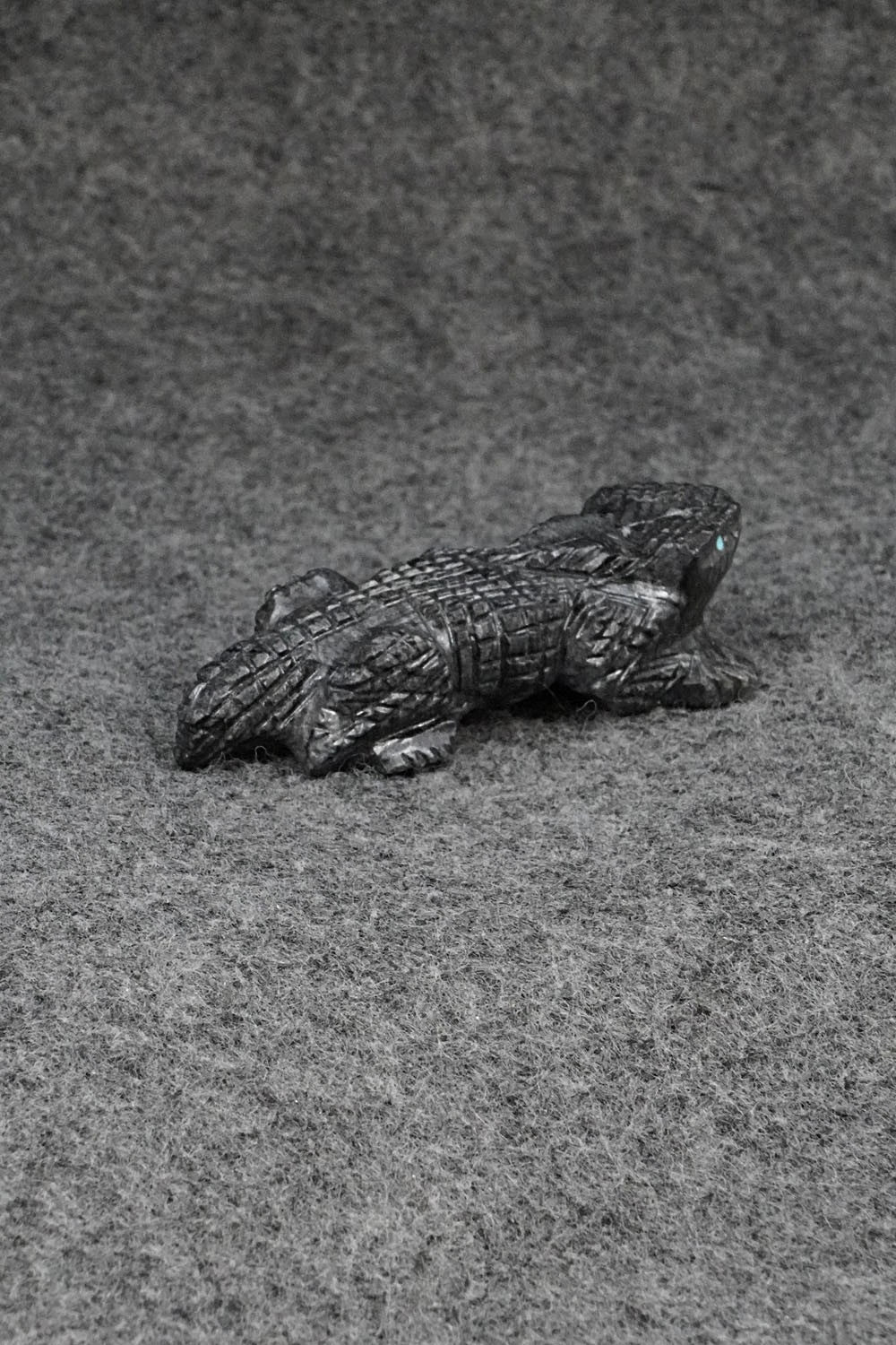Horned Toad Zuni Fetish Carving - Tony Mackel