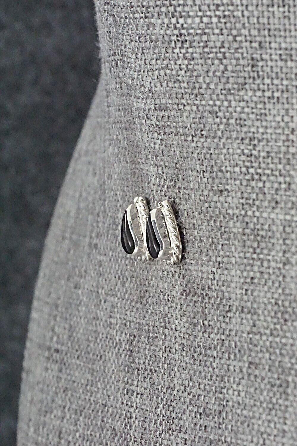 Onyx & Sterling Silver Earrings - Gina Dosedo