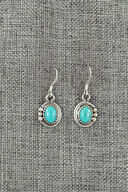 Turquoise & Sterling Silver Earrings - Rita Largo