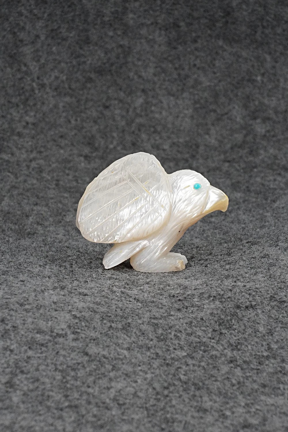 Eagle Zuni Fetish Carving - Jonas Hustito