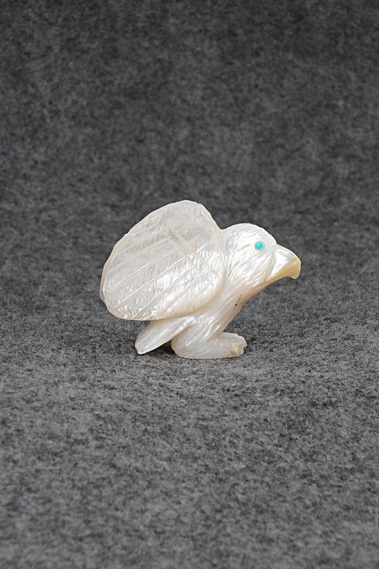 Eagle Zuni Fetish Carving - Jonas Hustito