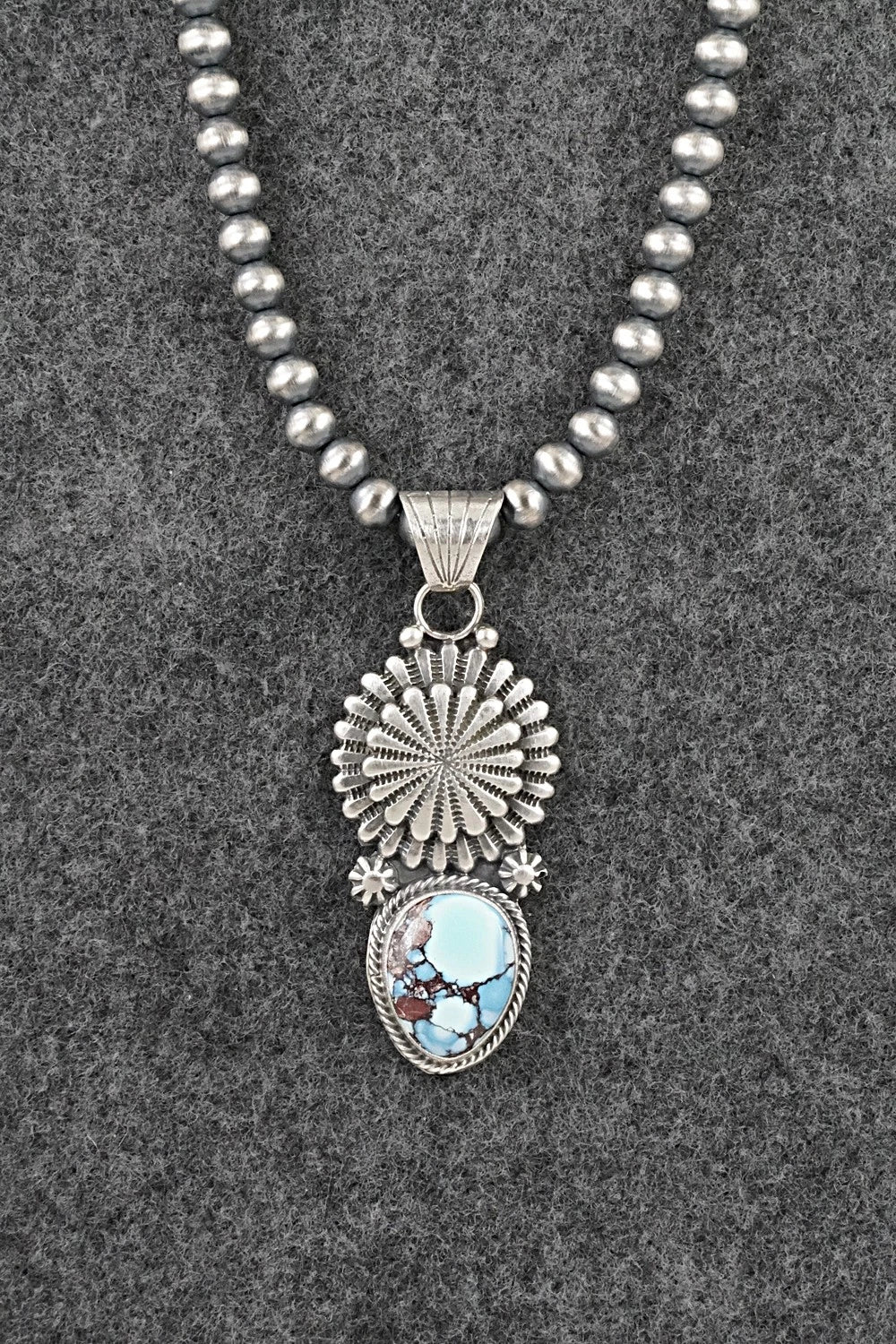 Turquoise & Sterling Silver Necklace - Sharon McCarthy