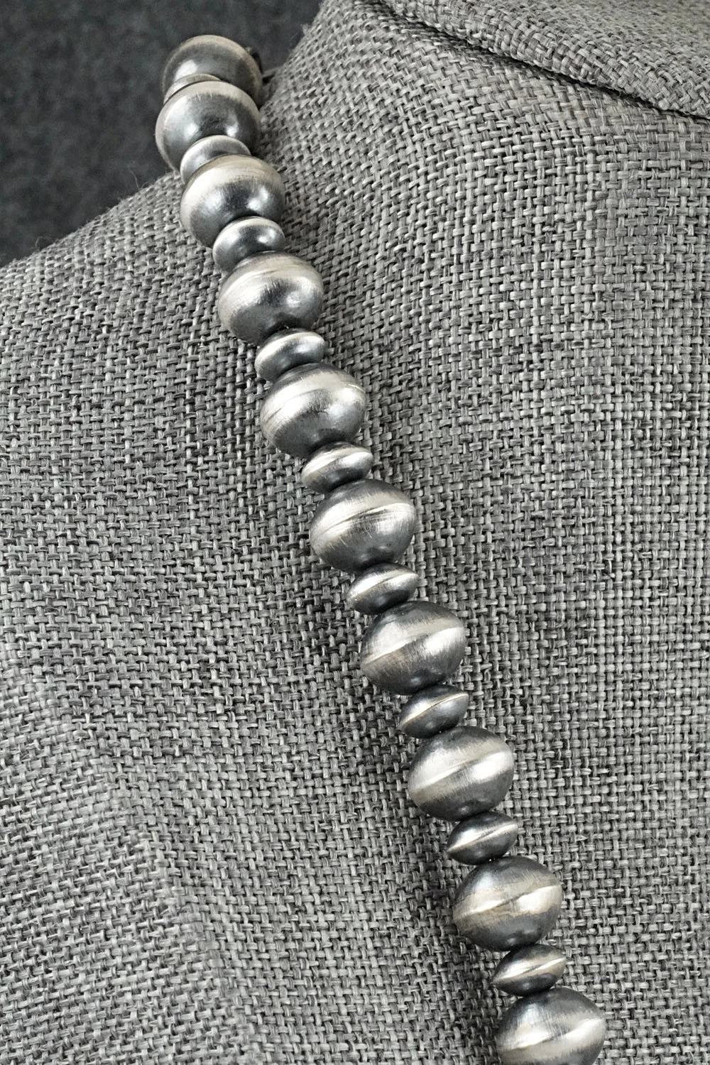 Sterling Silver Navajo Pearl Necklace 20" - Crystal Haley