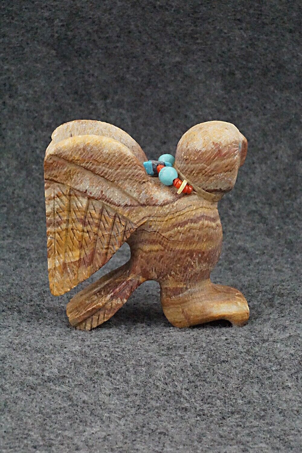 Owl Zuni Fetish Carving - Douglas Martza