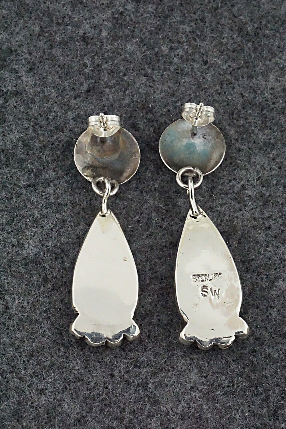 Spiny Oyster & Sterling Silver Earrings - Selina Warner