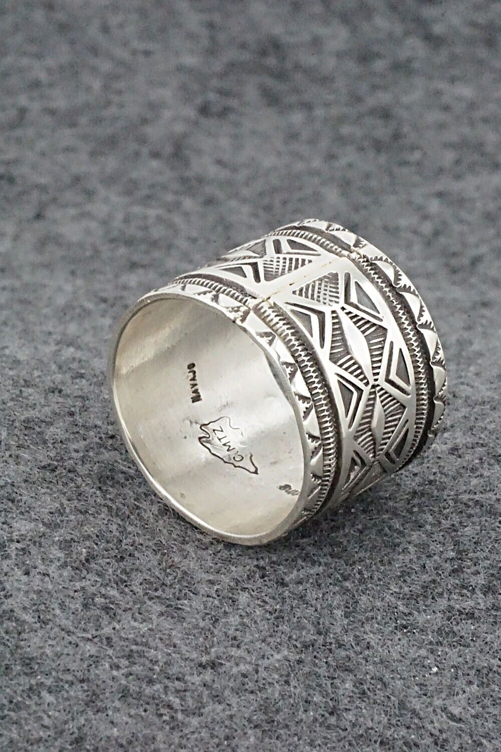 Sterling Silver Ring - Calvin Martinez - Size 12.5